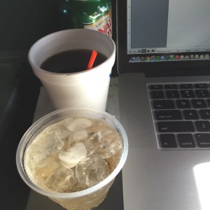 Coffee + Magical Sky Juice = Writing Fuel!