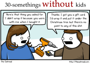 Even I try harder than this though.  I love trick-wrapping! 