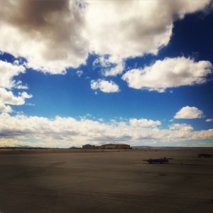 The brief stop in New Mexico.