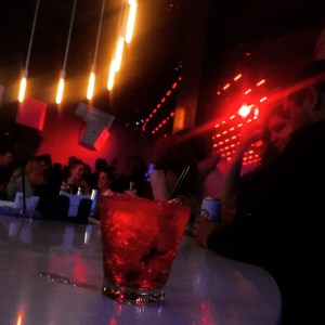 One of my drinks at Q after many others that night...